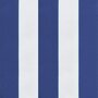 Voir la diapositive 5 : VIDAXL Coussin de banc de jardin rayures bleues et blanches 150x50x3cm