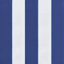 Voir la diapositive 5 : VIDAXL Coussin de banc de jardin rayures bleues et blanches 150x50x3cm