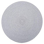 SECRET DE GOURMET Set de Table Rond Déco  Shiny  35cm Gris Clair