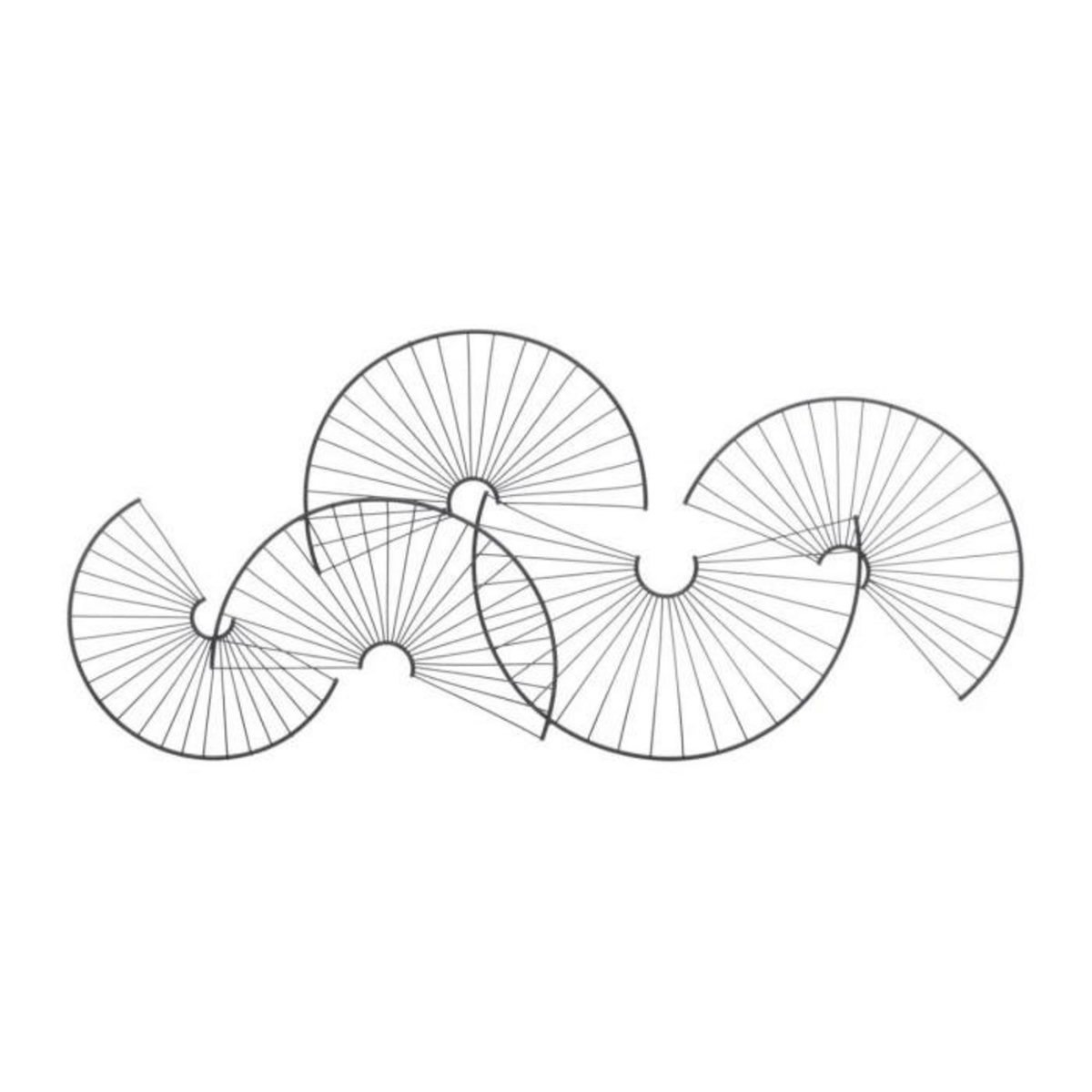 ATMOSPHERA Décoration Murale en Métal  Cloe  77cm Noir