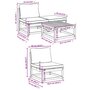 Voir la diapositive 6 : VIDAXL Salon de jardin 4 pcs avec coussins Bois d'acacia solide