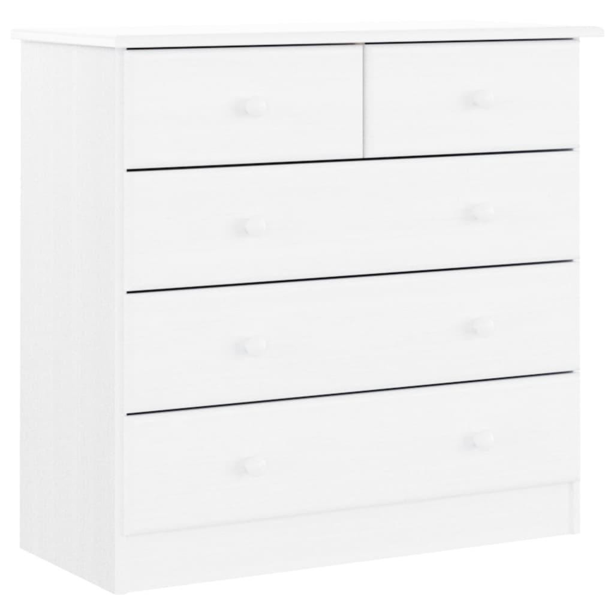Voir la diapositive 2 : VIDAXL Commode ALTA blanc 77x35x73 cm bois massif de pin