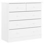 Voir la diapositive 2 : VIDAXL Commode ALTA blanc 77x35x73 cm bois massif de pin