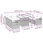 Voir la diapositive 6 : VIDAXL Salon de jardin avec coussins 10 pcs gris clair resine tressee