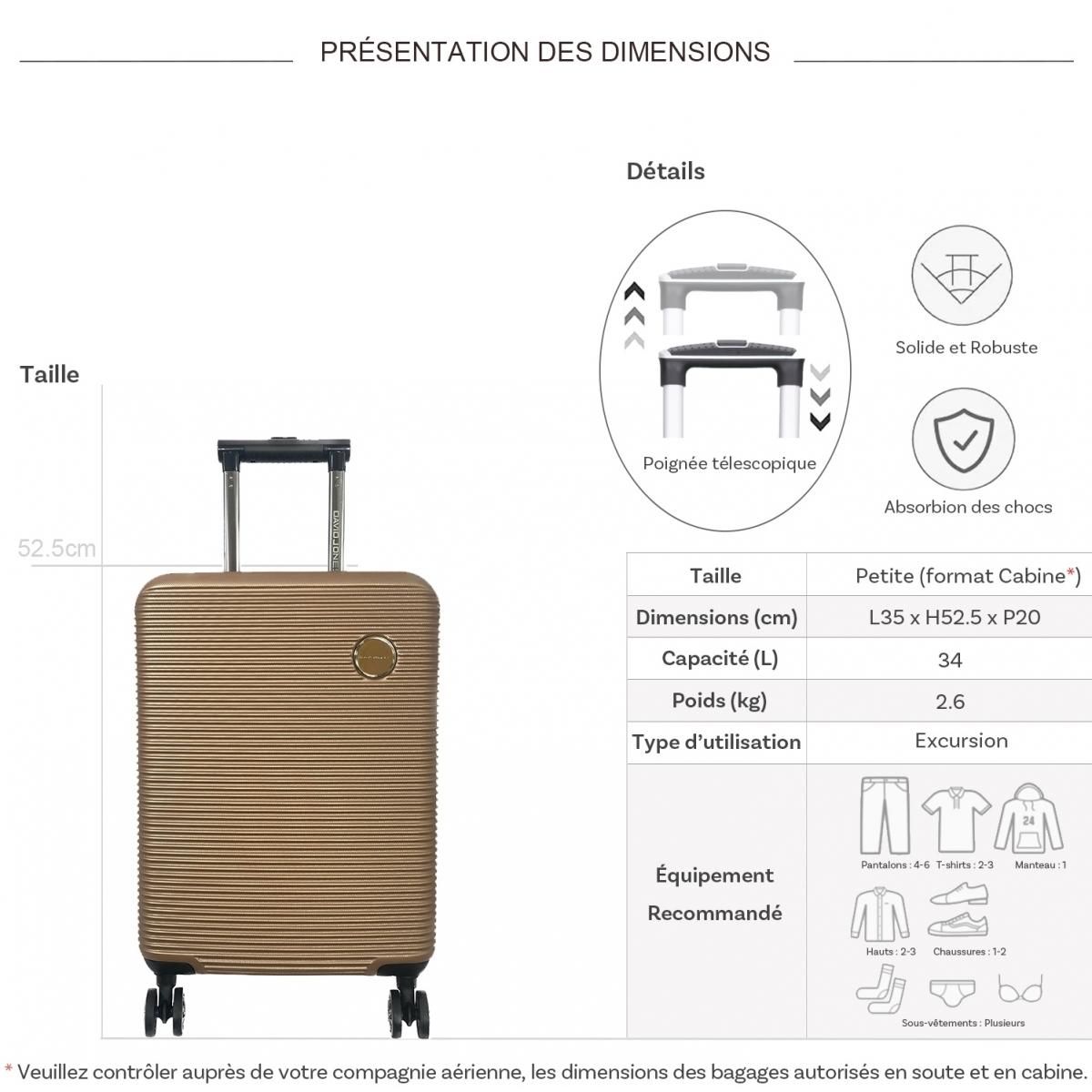 David Jones Valise Cabine David Jones