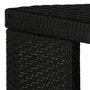 Voir la diapositive 3 : VIDAXL Ensemble de bar de jardin 5 pcs et coussins Resine tressee Noir
