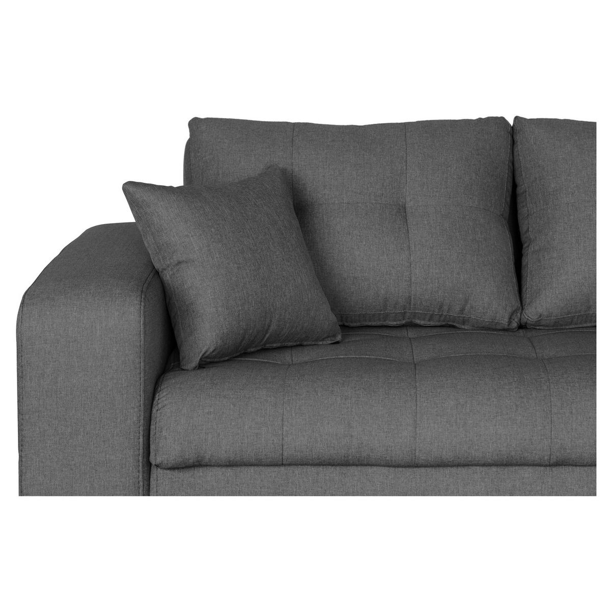 Canapé d'angle droit convertible CLELIA, 4 places