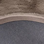 Voir la diapositive 4 : Paris Prix Tapis Uni Rond Doux à Poils Longs  Rabbit  Taupe