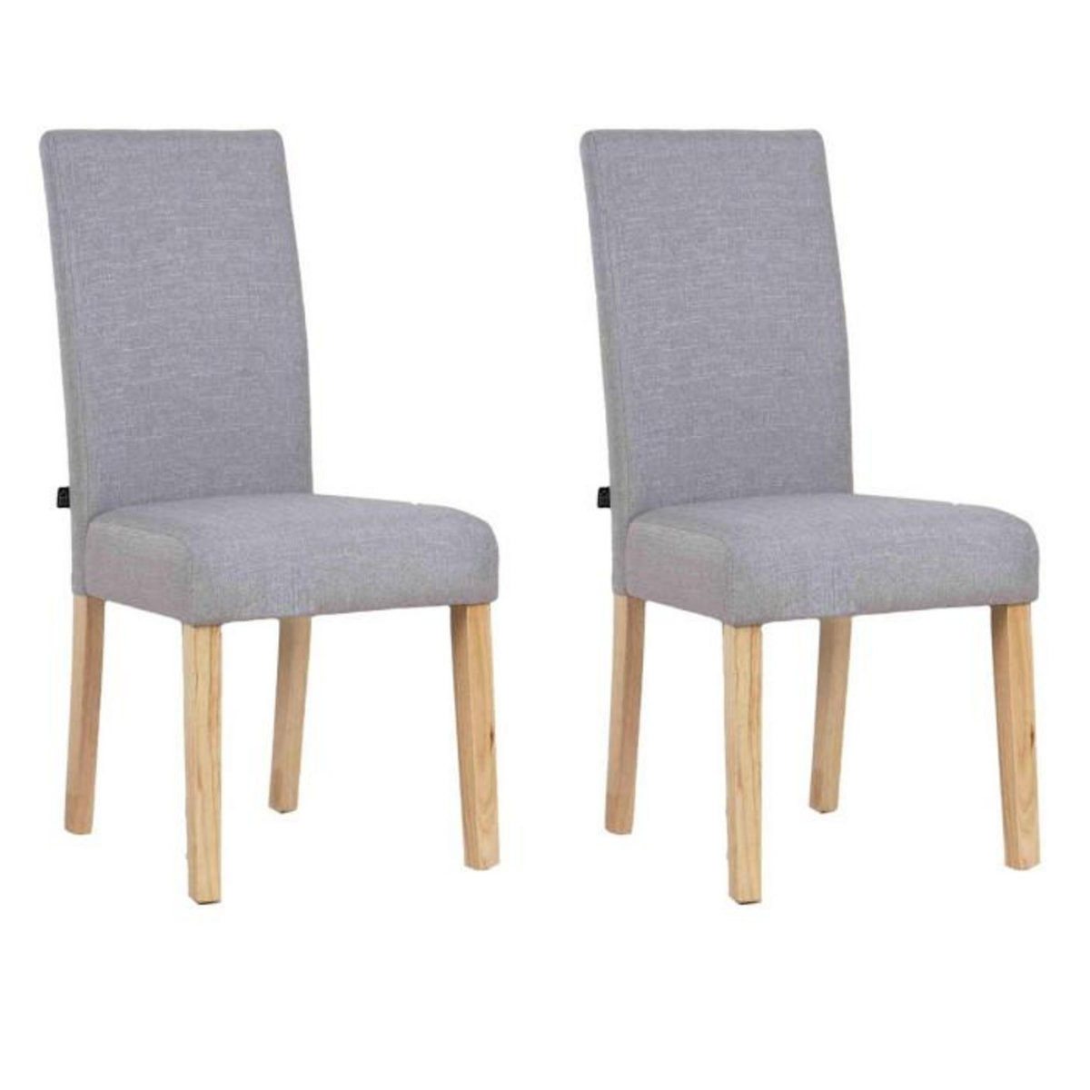 Paris Prix Lot de 2 Chaises Design  Lena  98cm Gris