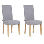 Paris Prix Lot de 2 Chaises Design  Lena  98cm Gris