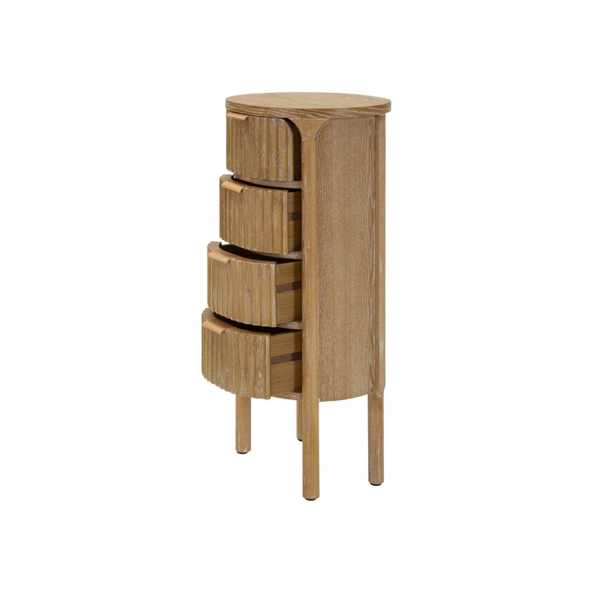Voir la diapositive 4 : Paris Prix Chiffonnier en bois 4 tiroirs  goteborg  82cm naturel