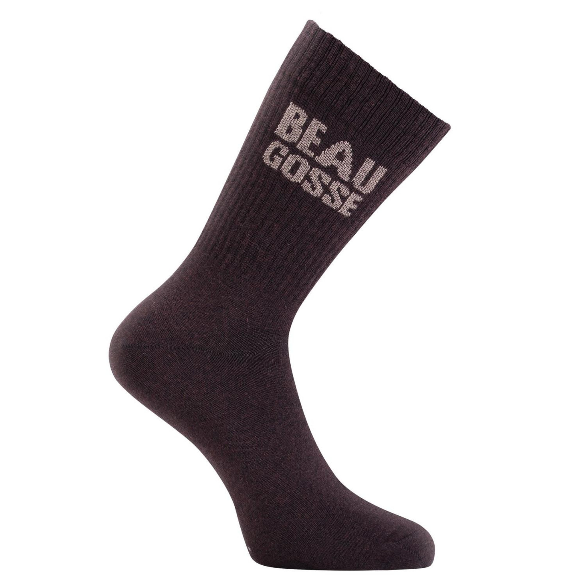 Voir la diapositive 3 : TWINDAY Lot de 2 paires de chaussettes homme type tennis Fabuleux/Beau Gosse