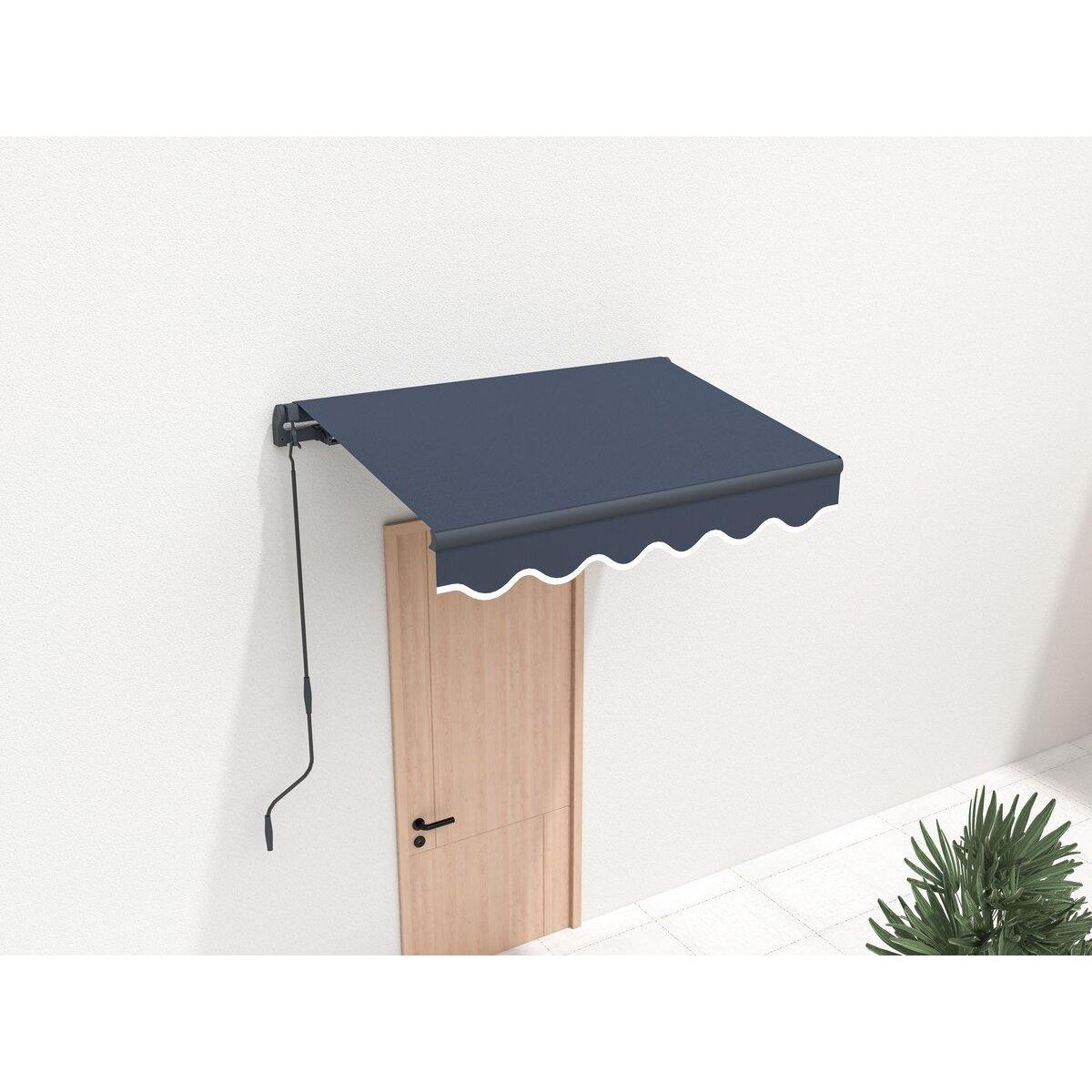 Habitat et Jardin Store banne en aluminium   Ombra 1  - 160 x 120 cm - Gris