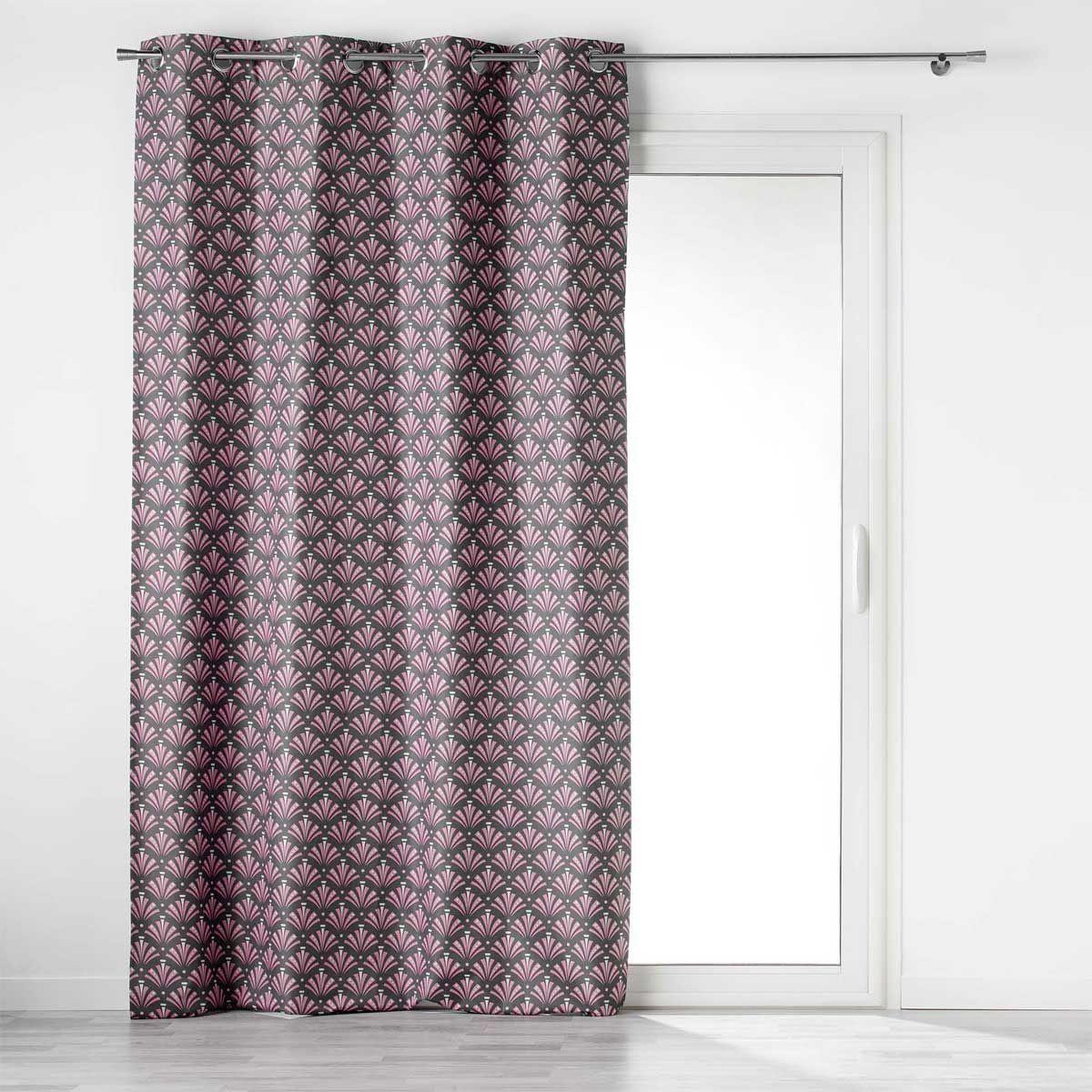 Douceur d'Intérieur Rideau à œillets occultant  surya  135x260cm gris
