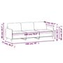 Voir la diapositive 6 : VIDAXL Canape a 3 places Gris clair 180 cm Tissu