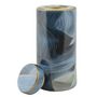 Voir la diapositive 4 : Paris Prix Vase Cylindrique en Céramique  Elegant  34cm Bleu