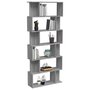 Voir la diapositive 4 : VIDAXL Bibliotheque/Cloison Sonoma gris 80x24x192 cm Bois d'ingenierie