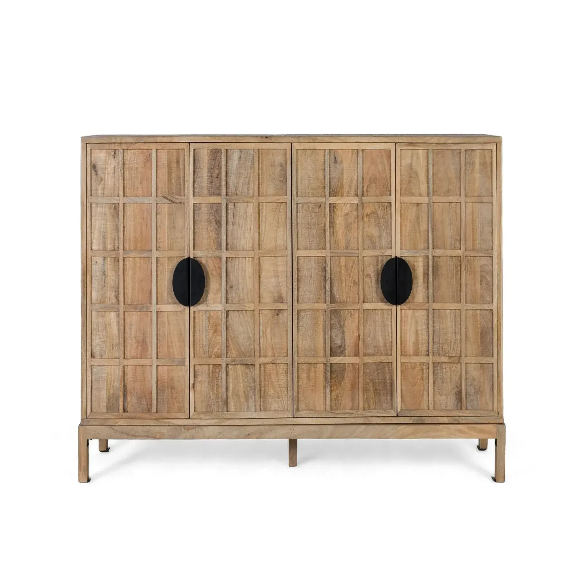 GINER Y COLOMER SL Buffet en bois de manguier 175cm style japandi