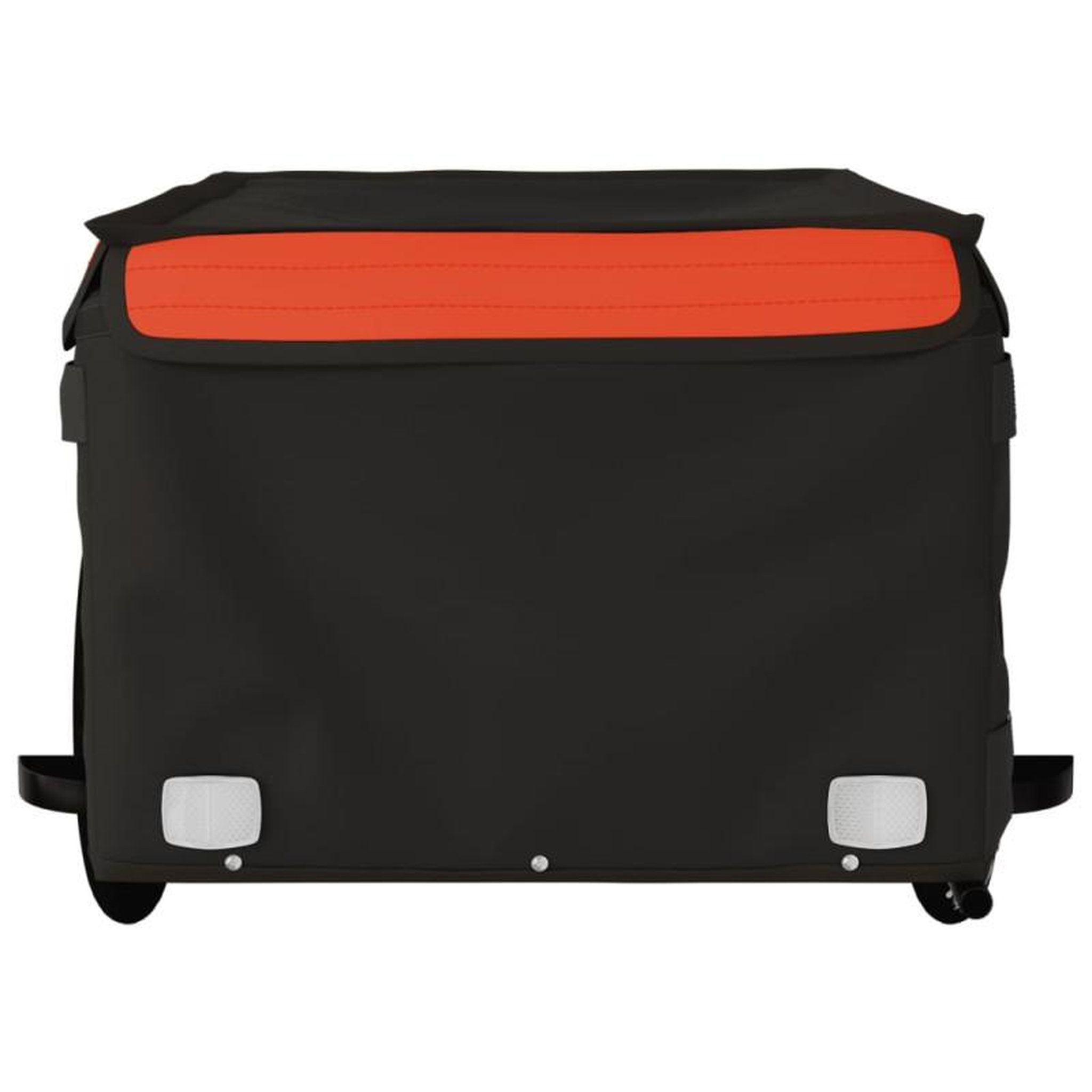 Voir la diapositive 5 : VIDAXL Remorque de vélo noir et orange 45 kg fer
