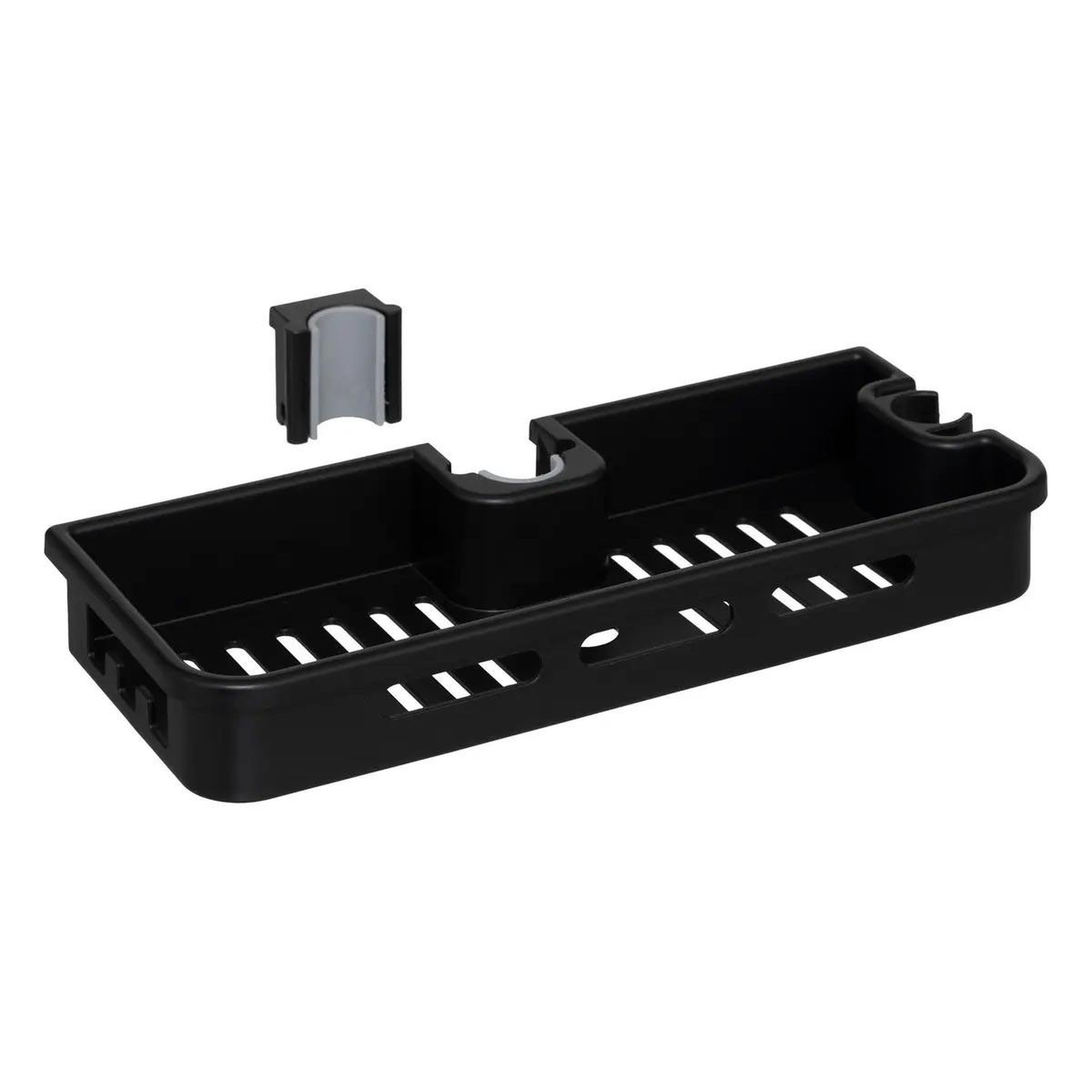 Voir la diapositive 4 : FIVE Étagère colonne de douche  adapt  28cm noir