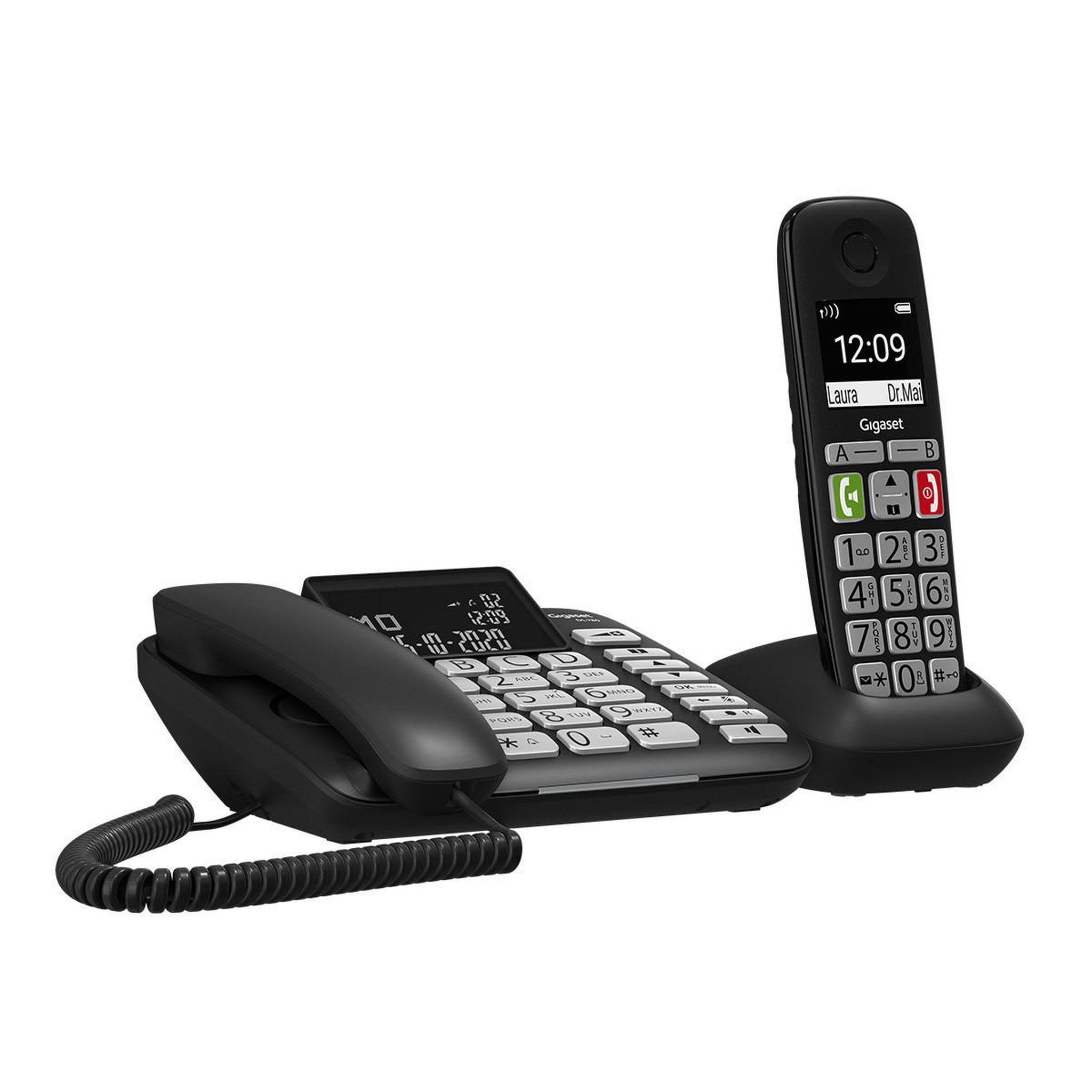 Voir la diapositive 3 : GIGASET Téléphone analogique/dect gigaset dl780 plus avec identification de l'appelant, noir