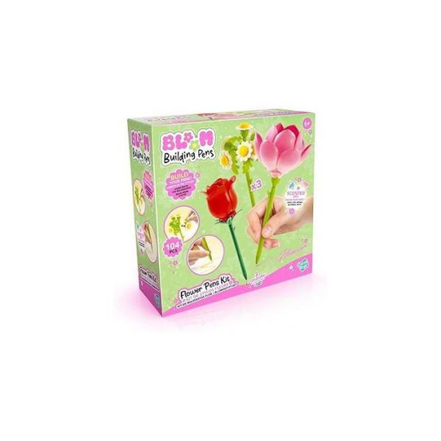 Canal Toys Stylo a construire Bloom BLM-002 pack 3 fleurs pailletees parfumees - vue 4