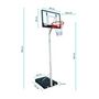 Voir la diapositive 3 : BUMBER Panier de Basket sur Pied Mobile  Charlotte  Hauteur Réglable de 2,1m a 2,6m