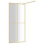 Voir la diapositive 5 : VIDAXL Paroi de douche avec verre ESG transparent dore 90x195 cm