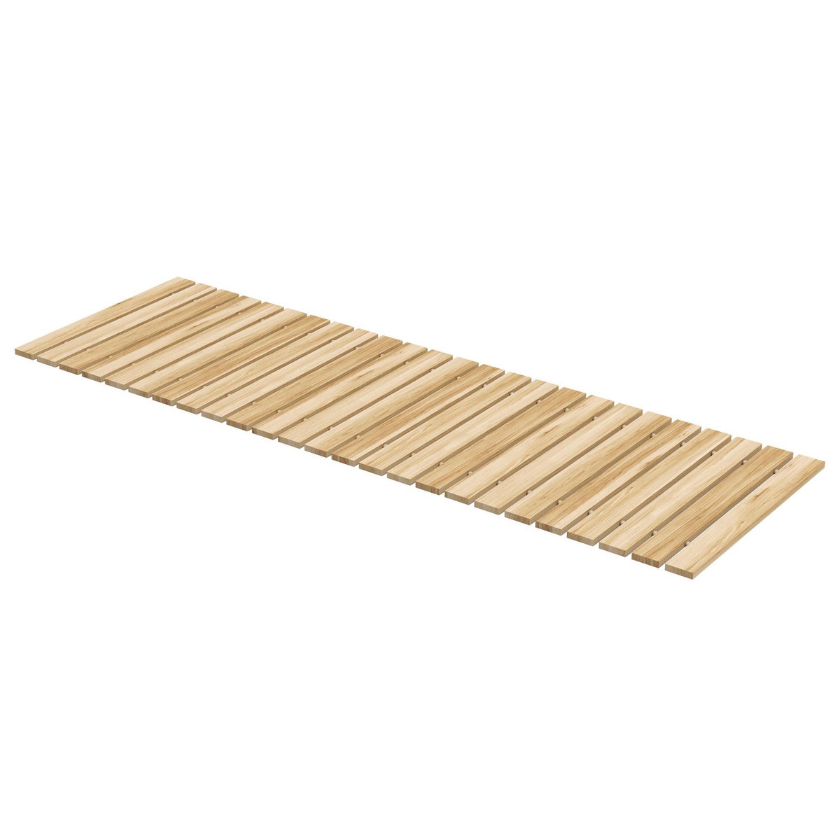 OUTSUNNY Allée chemin de jardin enroulable en lattes de bois dim. 120L x 38l cm sapin pré-huilé