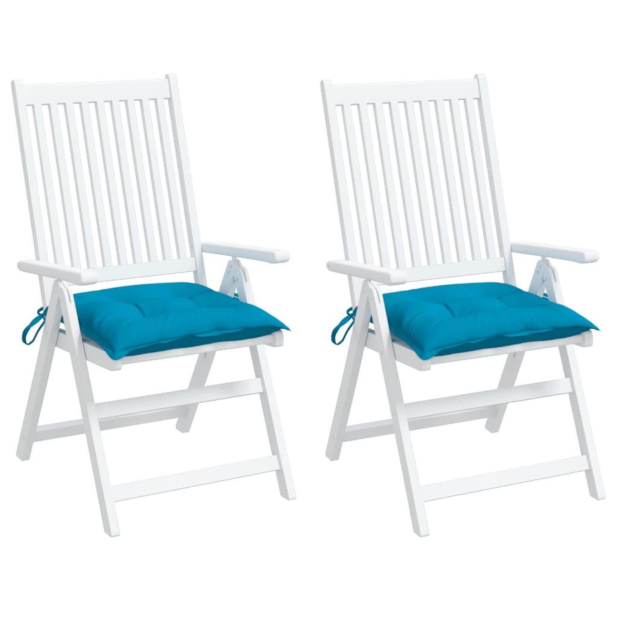 Voir la diapositive 4 : VIDAXL Coussins de palette lot de 2 bleu clair 50x50x7 cm tissu oxford