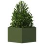 Voir la diapositive 3 : VIDAXL Jardiniere vert olive hexagone 104x90x45 cm acier