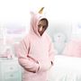 Voir la diapositive 3 : Paris Prix Plaid Sweat Enfant  Licorne  6-9ans Rose & Blanc