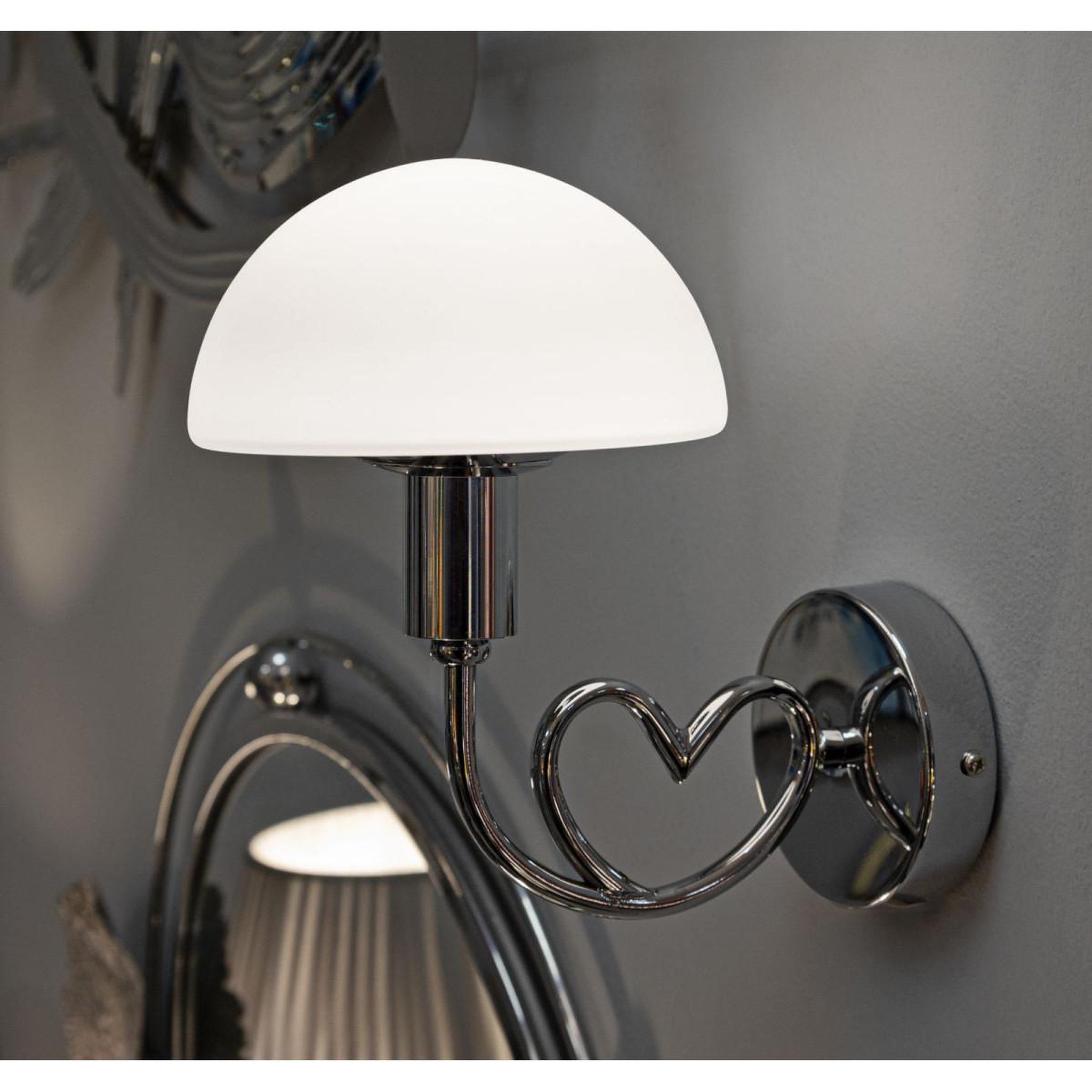 Voir la diapositive 6 : Paris Prix Applique murale cœur  lovy  22cm argent