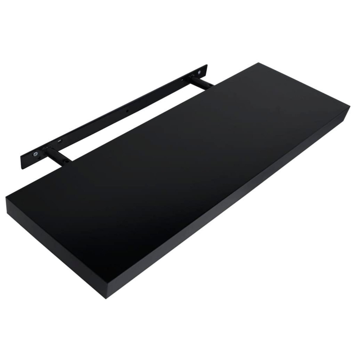 VIDAXL Etageres murales flottantes 2 pcs Noir 100x20x3,8 cm