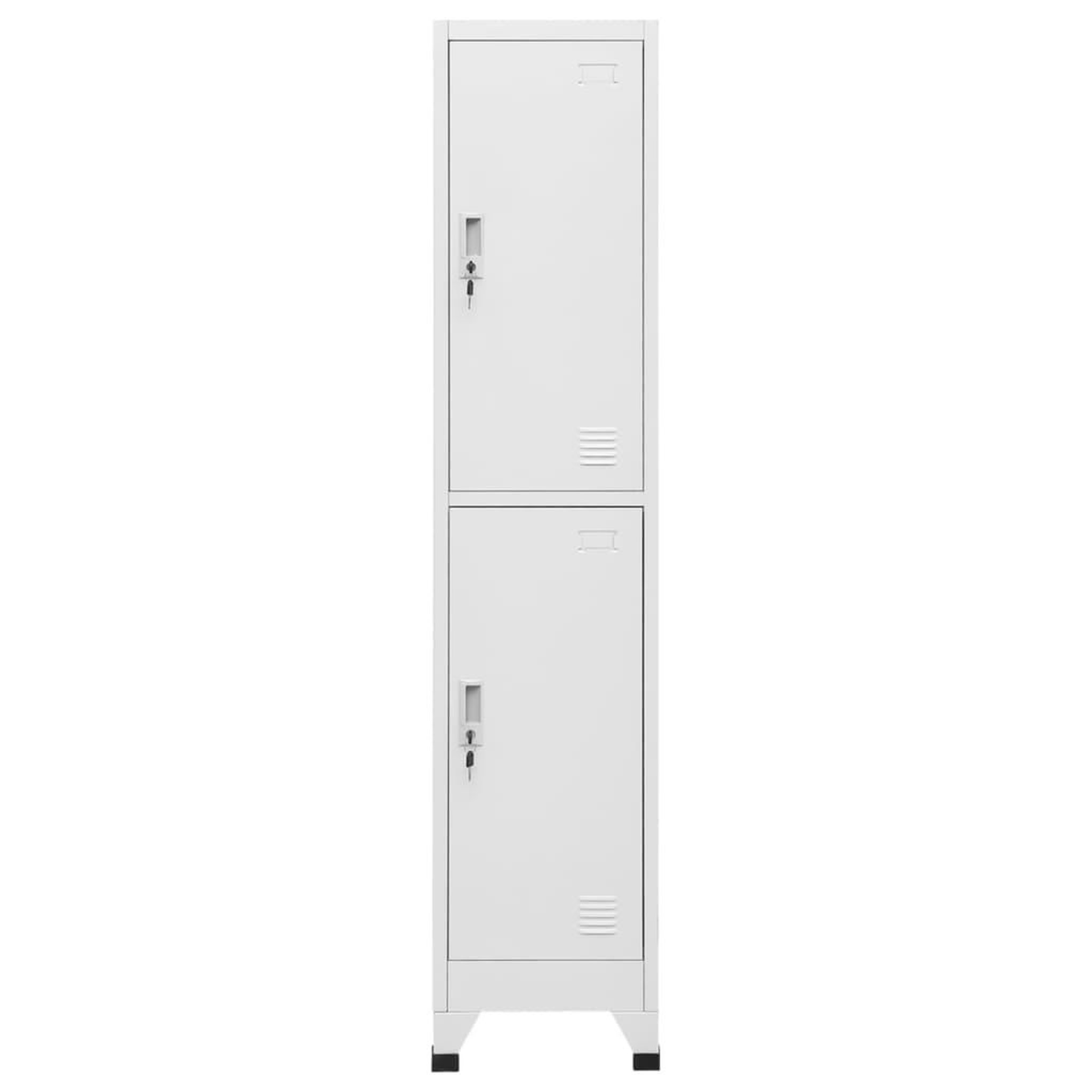 Voir la diapositive 2 : VIDAXL Armoire a casier avec 2 compartiments 38x45x180 cm