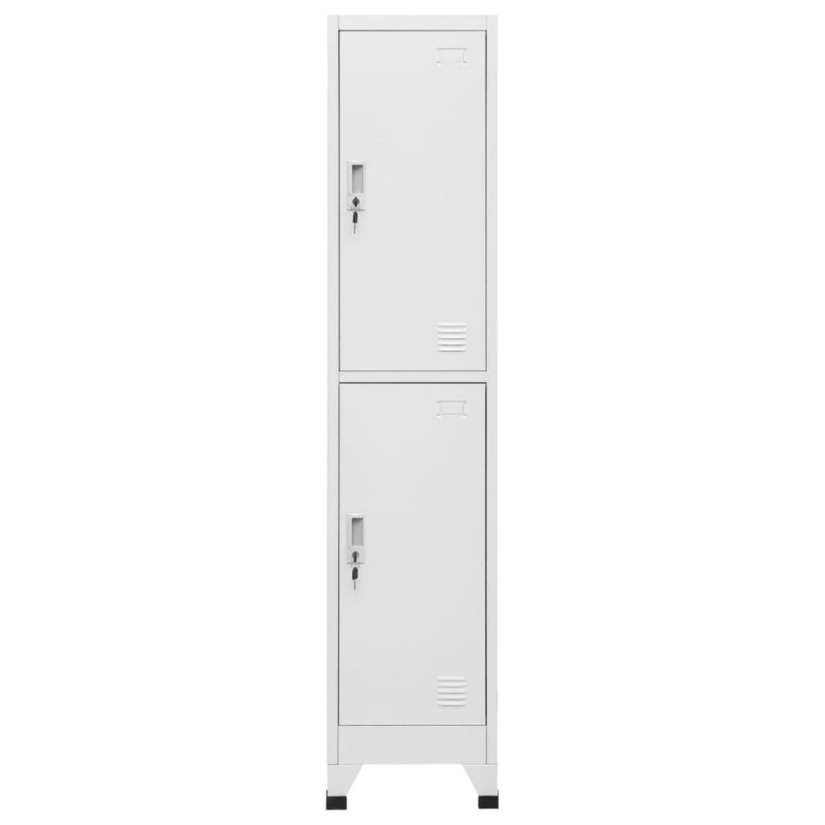VIDAXL Armoire a casier avec 2 compartiments 38x45x180 cm