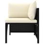 Voir la diapositive 4 : VIDAXL Salon de jardin 8 pcs avec coussins Resine tressee Noir