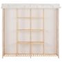 Voir la diapositive 2 : VIDAXL Garde-robe Blanc 173x40x170 cm Tissu
