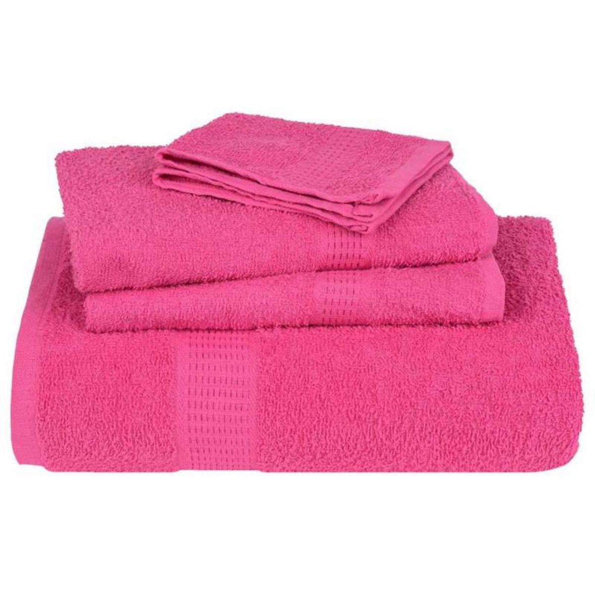 VIDAXL Serviettes de sauna 2 pcs rose 80x200 cm 360 g m² 100% coton