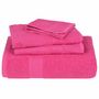 Voir la diapositive 4 : VIDAXL Serviettes de sauna 2 pcs rose 80x200 cm 360 g m² 100% coton