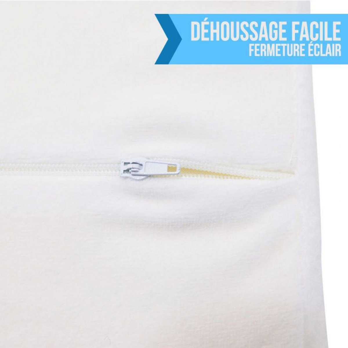 Monsieur Bébé Plan incliné 15° déhoussable avec mousse à mémoire de forme anti-bactérien - 40, 60 ou 70 cm de large