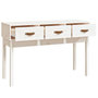 Voir la diapositive 4 : VIDAXL Table console Blanc 114x40x75 cm Bois massif de pin