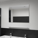 VIDAXL Miroir mural avec etagere 80x60 cm Verre trempe
