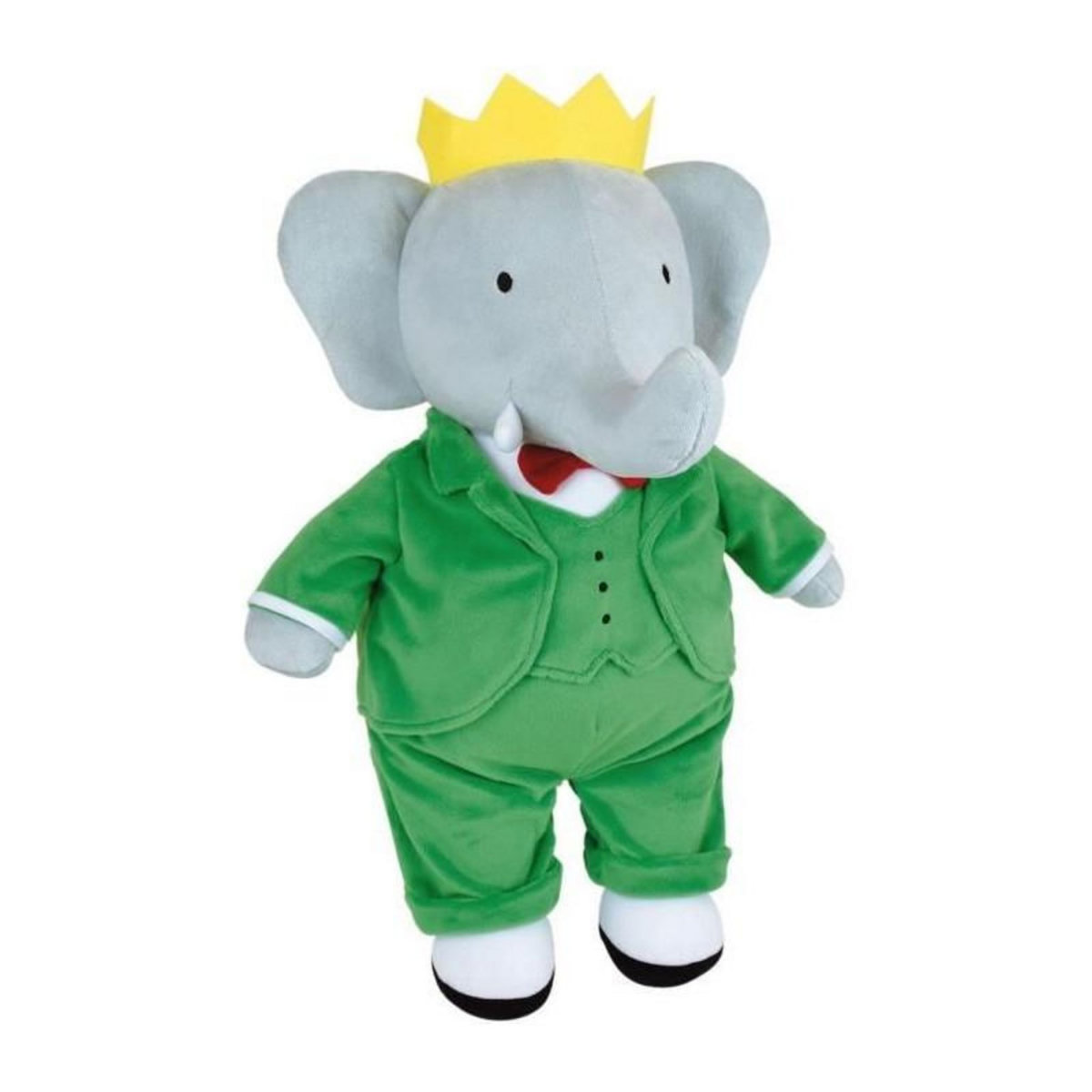 JEMINI Peluche - JEMINI - Peluche Éléphant Babar +/- 40 cm - En peluche douce - Idéale pour créer des histoires et décorer la cham