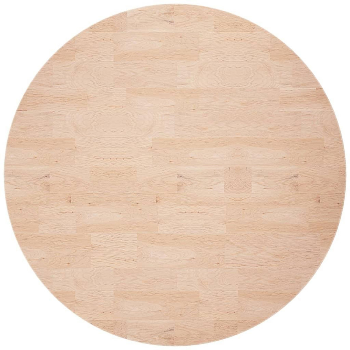 VIDAXL Dessus de table rond Ø60x4 cm Bois de chene massif non traite