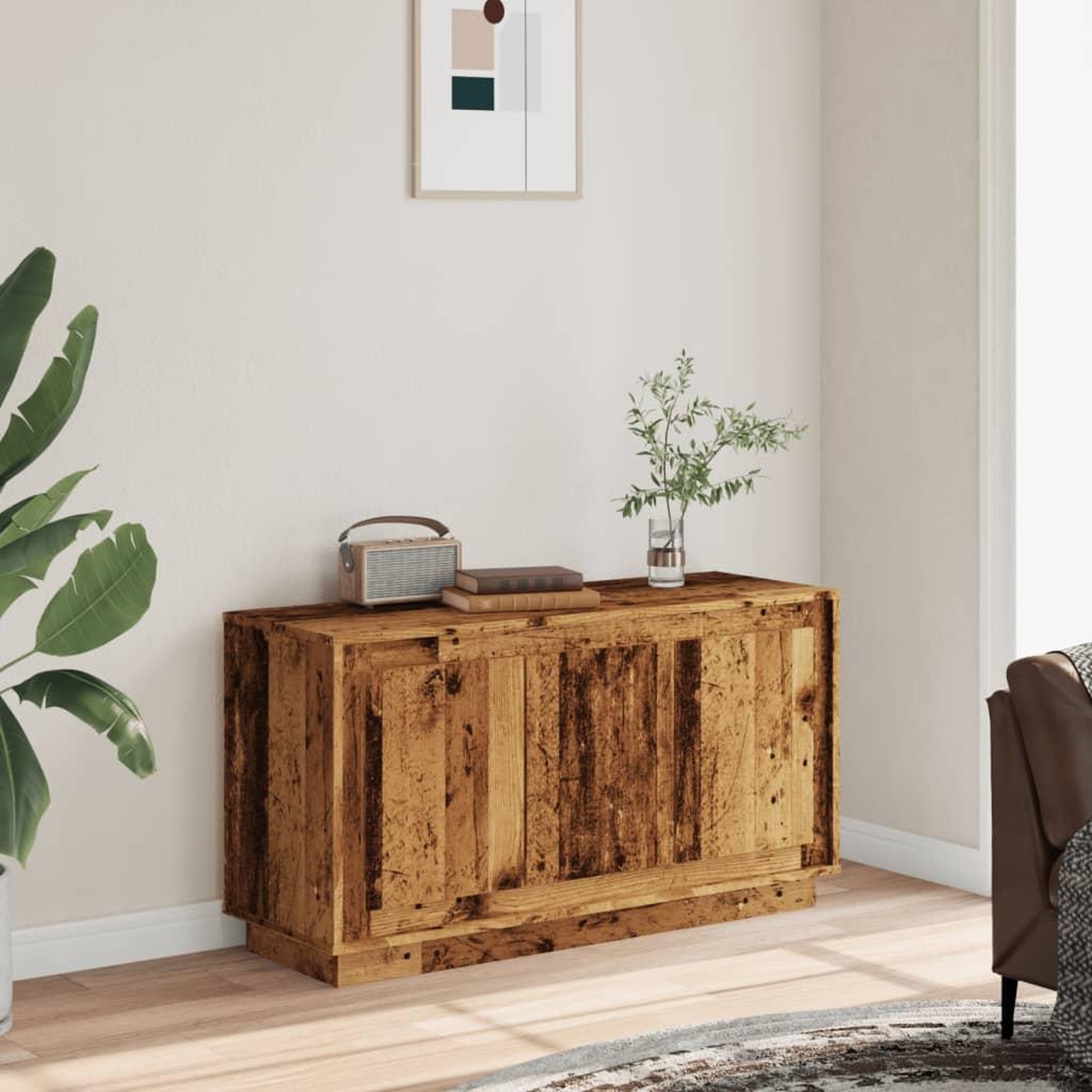 VIDAXL Buffet vieux bois 102x35x55 cm bois d'ingenierie
