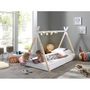 Voir la diapositive 3 : Paris Prix Lit Enfant & Matelas  Tipi  90x200cm Blanc