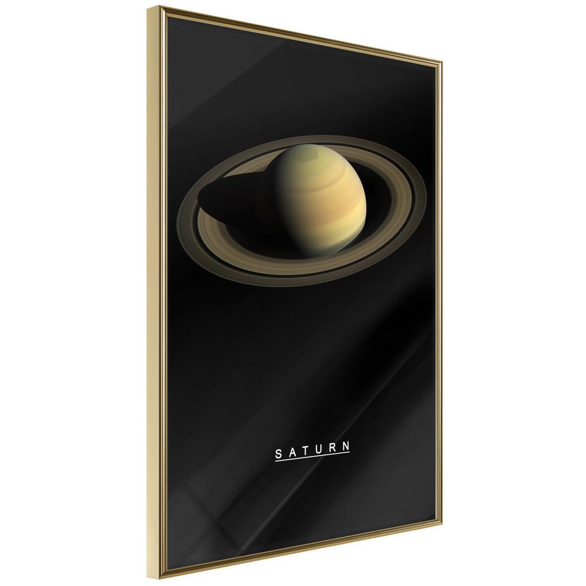Voir la diapositive 1 : Paris Prix Affiche murale encadrée  the solar system saturn