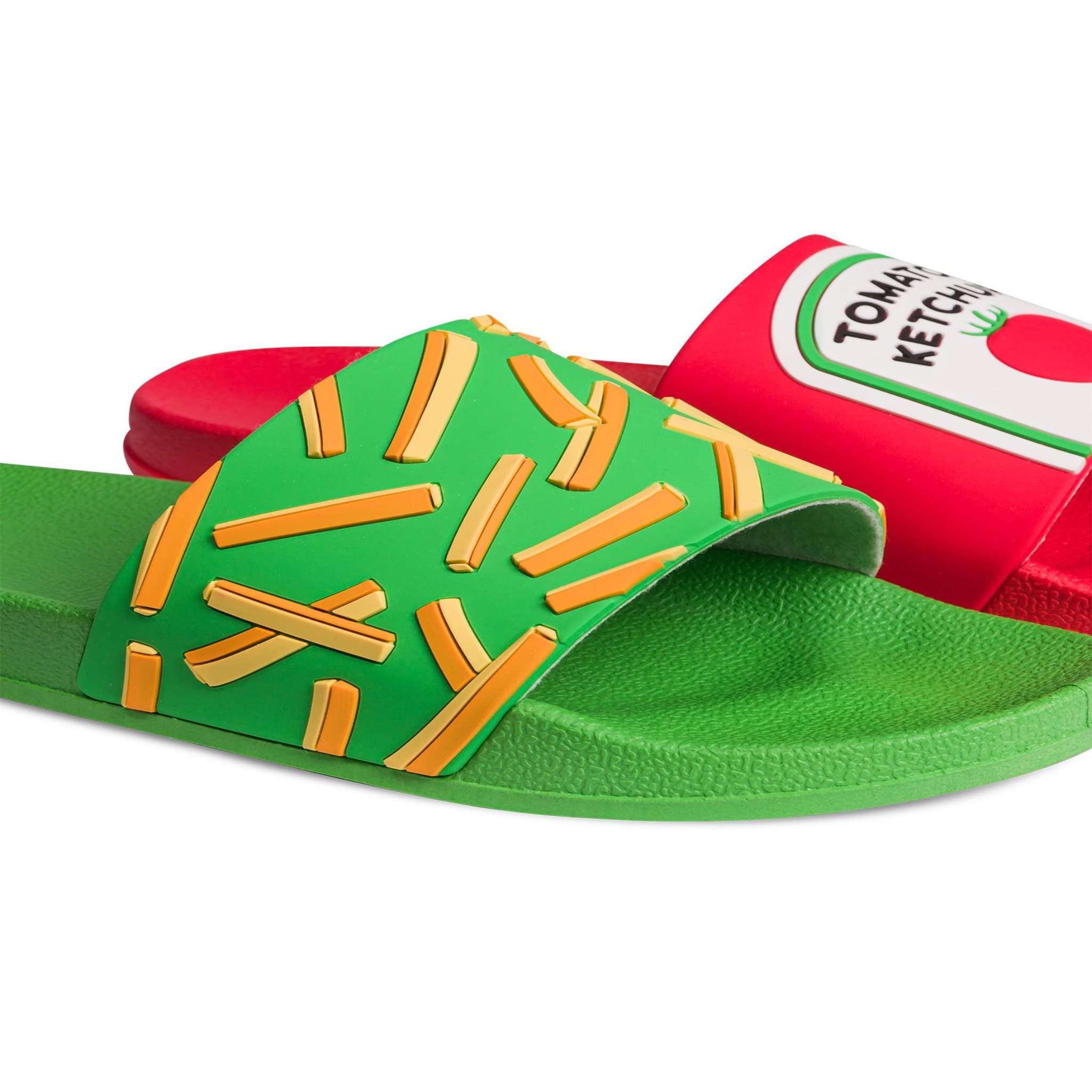 Voir la diapositive 4 : DEDOLES Claquettes frites et ketchup