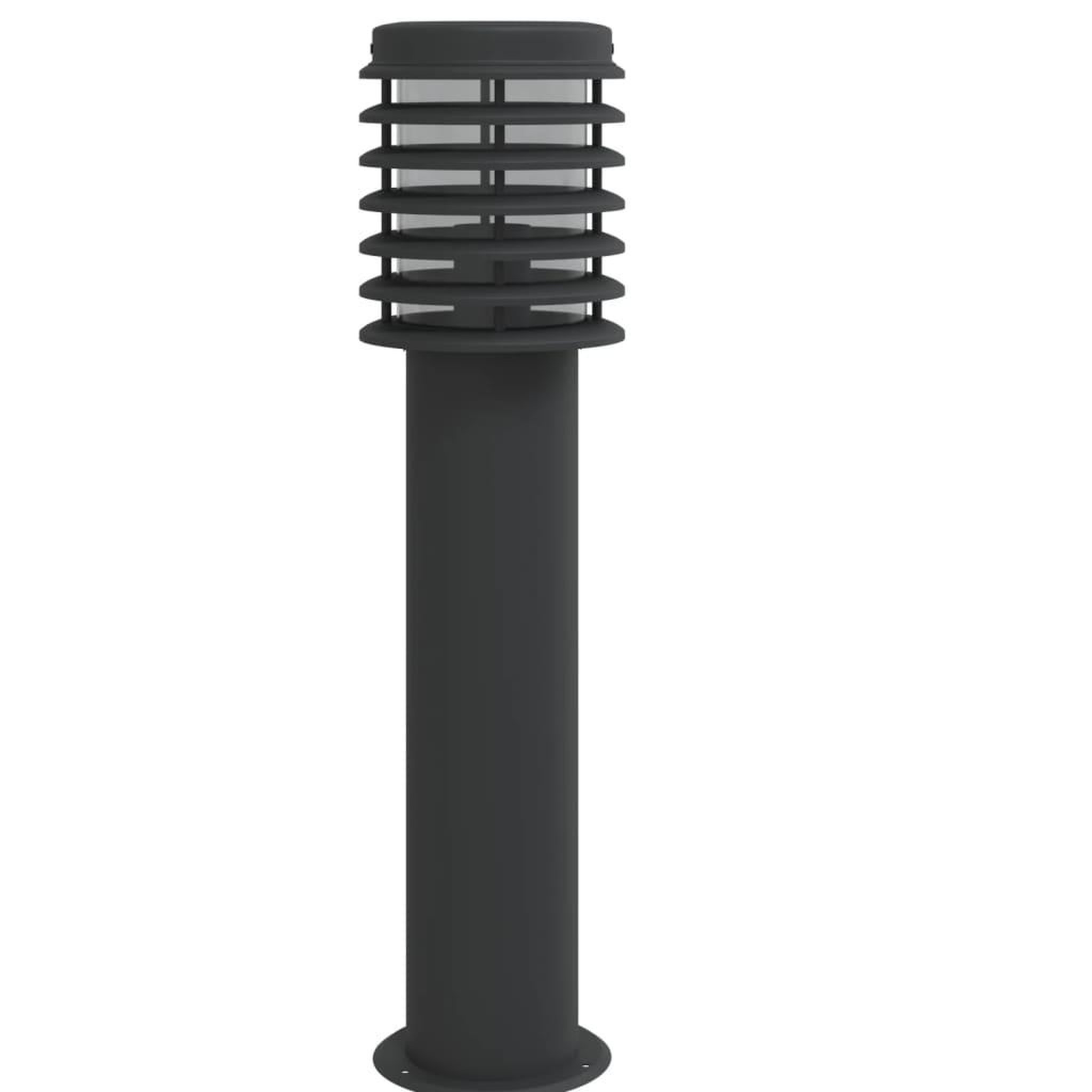 Voir la diapositive 4 : VIDAXL Lampadaire d'exterieur avec sortie noir 60 cm acier inoxydable